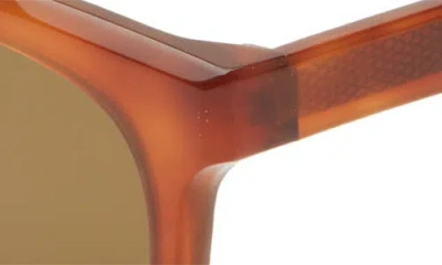 Eyebobs Humble Narrator 49mm Small Polarized Square Sunglasses In Brown