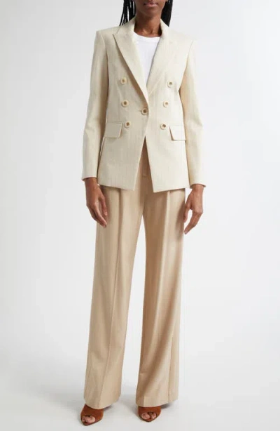Veronica Beard Battista Dickey Jacket In Stone Khaki