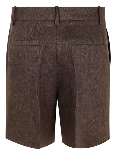 P.a.r.o.s.h Belt Loop Shorts In Brown