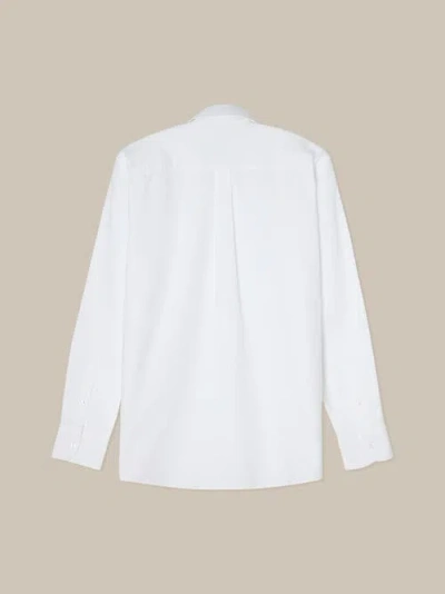 Robert Talbott Harrison Button Down Oxford Shirt In White