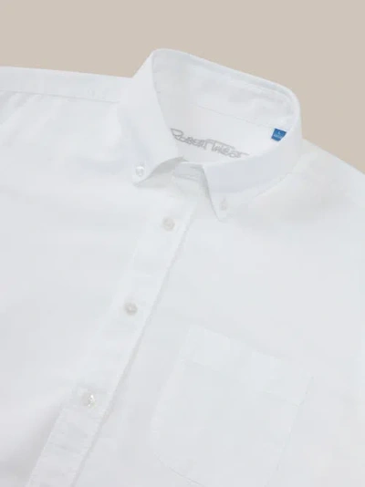 Robert Talbott Harrison Button Down Oxford Shirt In White