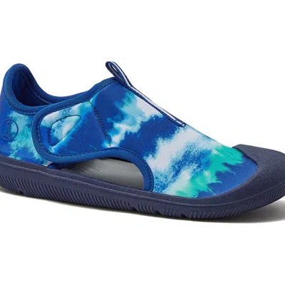 Lands' End Kids Adventurer Water Shoes In Electric Blue Tie Dye