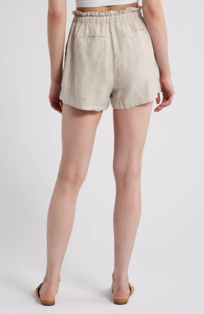 Rails Foster Linen Short In Heathered Flax In Heathered Flax
