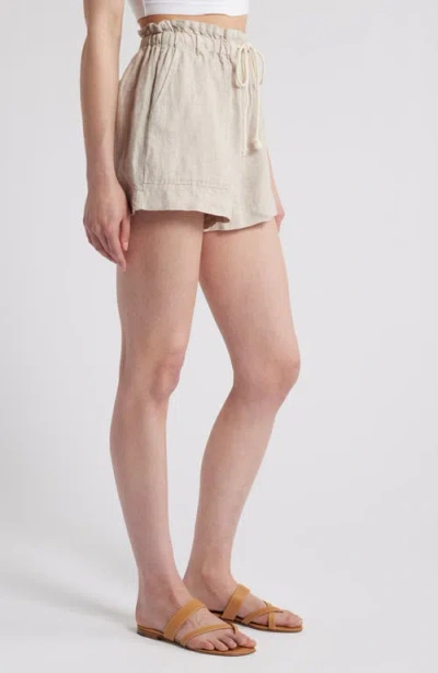 Rails Foster Linen Short In Heathered Flax In Heathered Flax