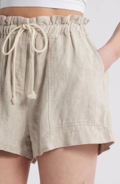 Rails Foster Linen Short In Heathered Flax In Heathered Flax