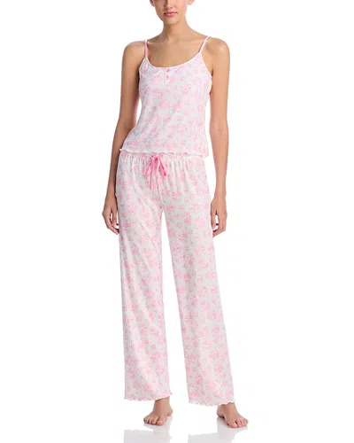 Aqua Sleep Pointelle Lounge Pajama Set - Exclusive In Ivory