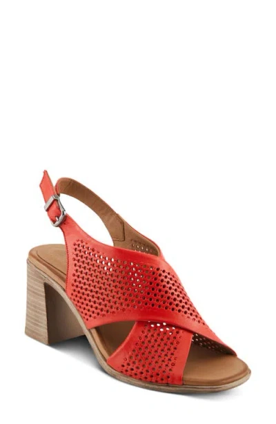 Spring Step Luanca Slingback Sandal In Red