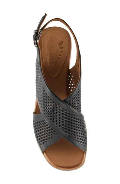 Spring Step Luanca Slingback Sandal In Black