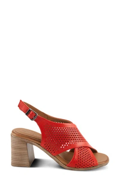 Spring Step Luanca Slingback Sandal In Red