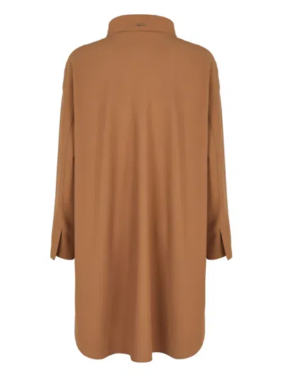 Herno Women's Techno Fabric Jacket In Brown