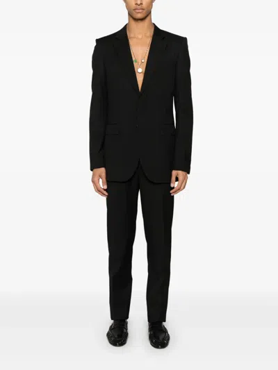 Givenchy Slim Fit Jacket In Monogram 72 Jacquard In Black