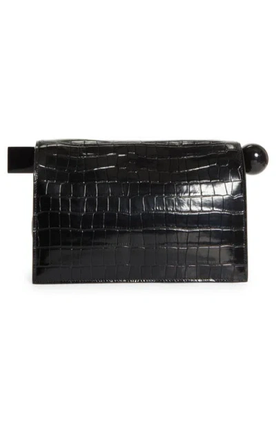 Jacquemus Black La Pochette Rond Carr Clutch