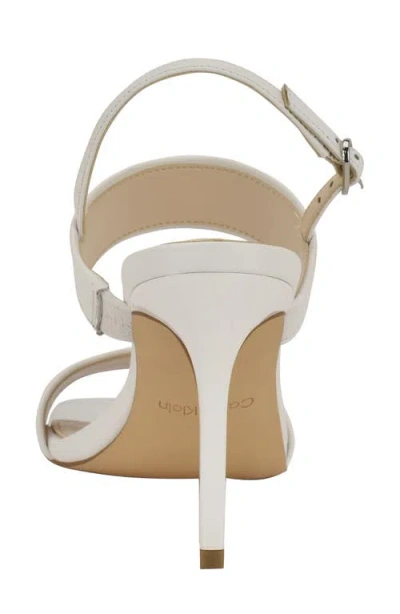 Calvin Klein Women's Amour Double Band Slingback Stiletto Sandals In White