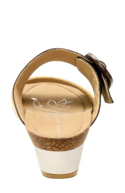 David Tate Fantasy Platform Wedge Slide Sandal In Black Combo