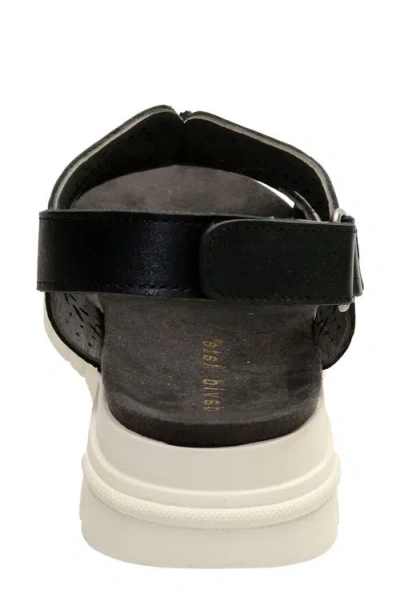 David Tate Moda Slingback Platform Wedge Sandal In Black