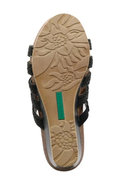 David Tate Fabiana Platform Wedge Slide Sandal In Black