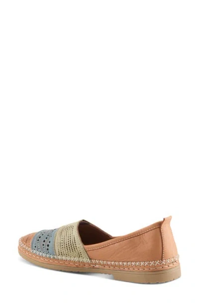Spring Step Highwest Flat In Camel Multi