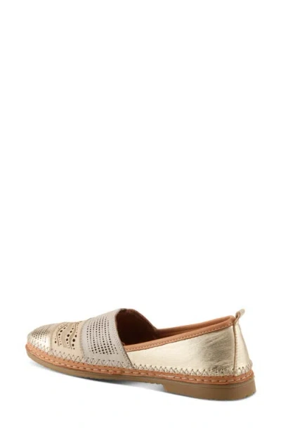 Spring Step Highwest Flat In Gold Multi