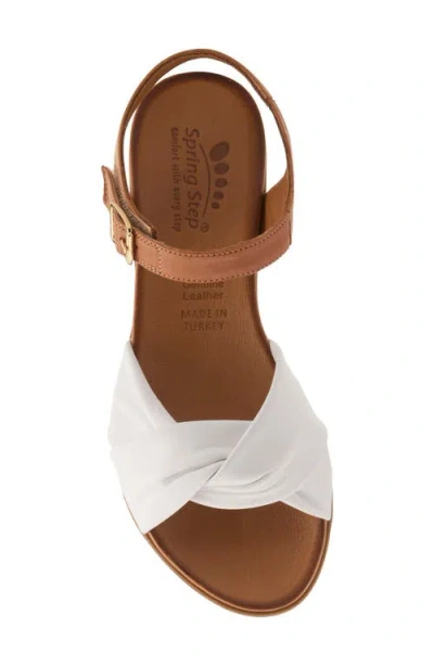 Spring Step Nihira Sandal In White Multi