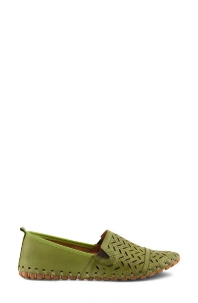 Spring Step Kapri Flat In Green