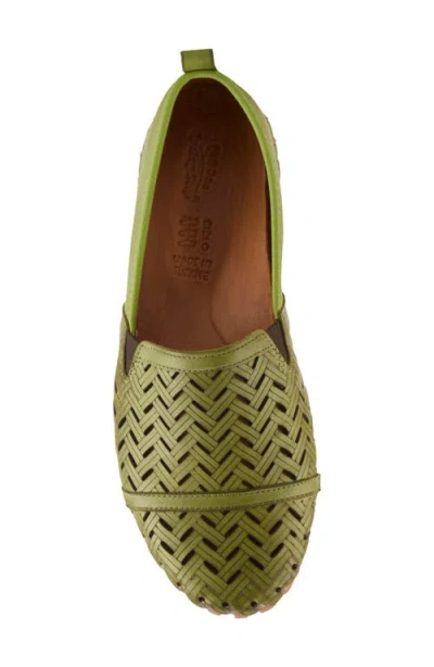Spring Step Kapri Flat In Green