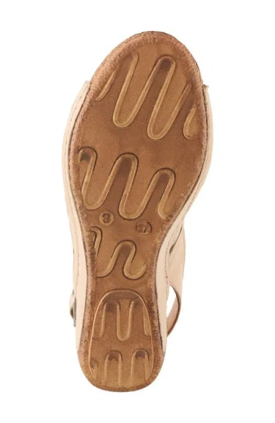 Spring Step Catchy Wedge Sandal In Beige