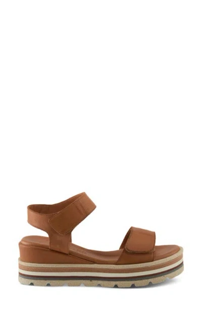 Spring Step Hileman Platform Sandal In Camel