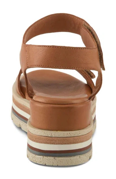 Spring Step Hileman Platform Sandal In Camel