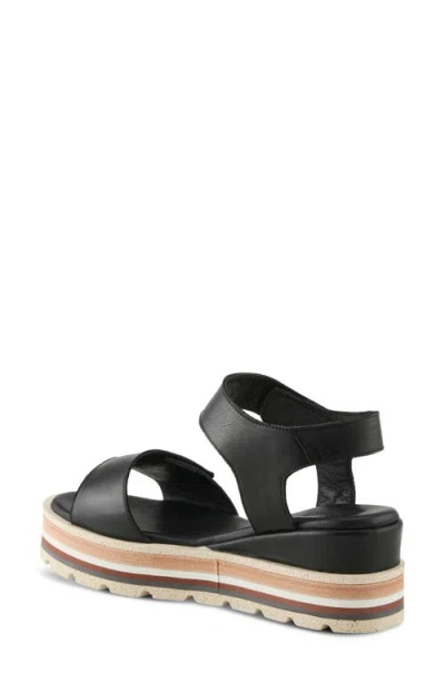 Spring Step Hileman Platform Sandal In Black