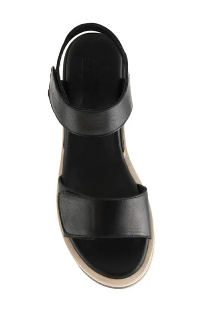 Spring Step Hileman Platform Sandal In Black