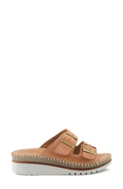 Spring Step Minisia Wedge Sandal In Camel