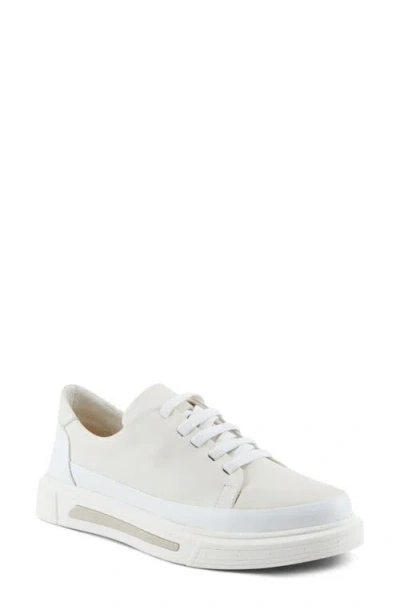 Spring Step Dune Platform Sneaker In Off White