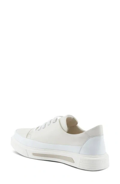 Spring Step Dune Platform Sneaker In Off White