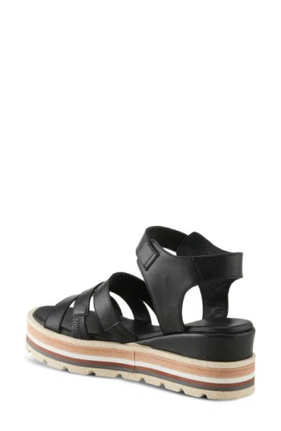 Spring Step Gosalina Platform Sandal In Black