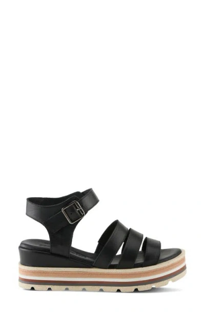 Spring Step Gosalina Platform Sandal In Black