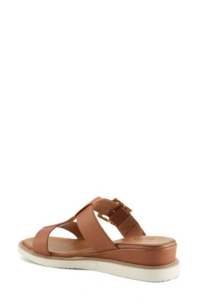 Spring Step Seaport Slide Sandal In Camel