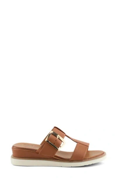 Spring Step Seaport Slide Sandal In Camel