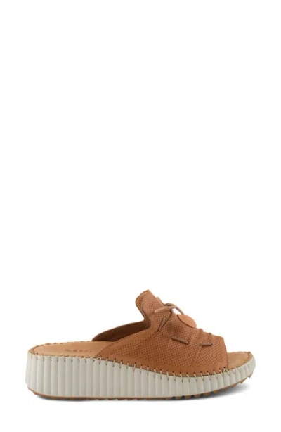 Spring Step Nevelle Wedge Sandal In Camel