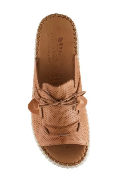 Spring Step Nevelle Wedge Sandal In Camel