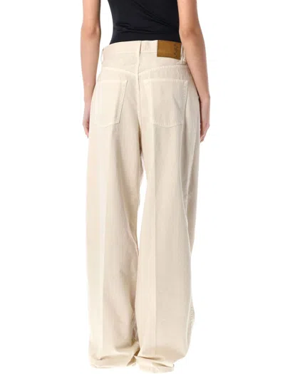 Haikure Wide Leg Jeans In Sandshell