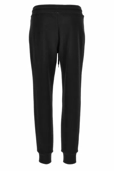 Versace Jeans Couture Trousers With Embroidered Logo And Comfortable Fit In Black