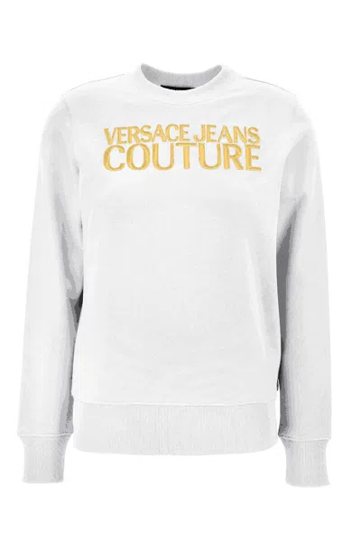 Versace Jeans Couture Sweatshirt With Logo In White