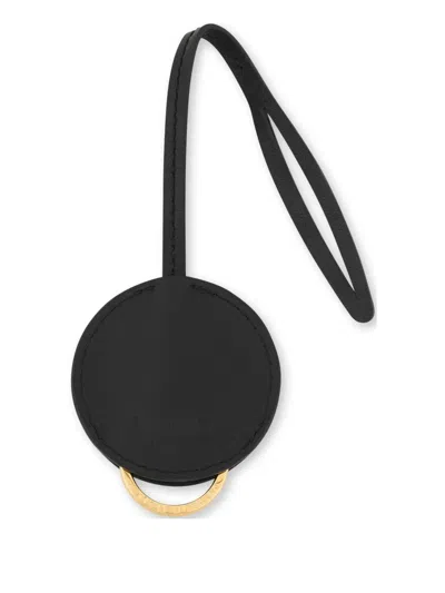 Moschino Couture Multicolour Leather Key Holder In Black
