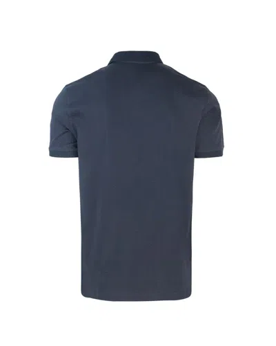 Emporio Armani Polo In Cotone Blu In Blue