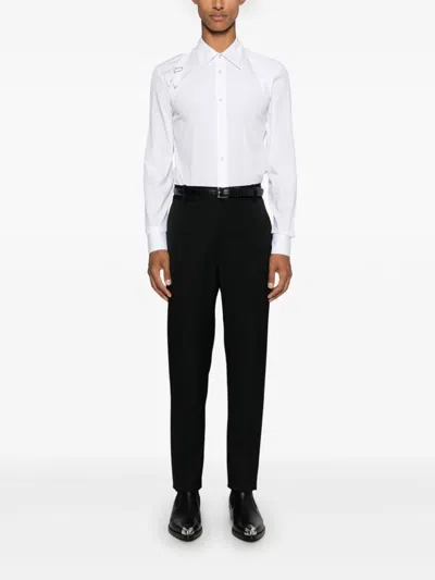 Shop Alexander Mcqueen Shirts In Optical White