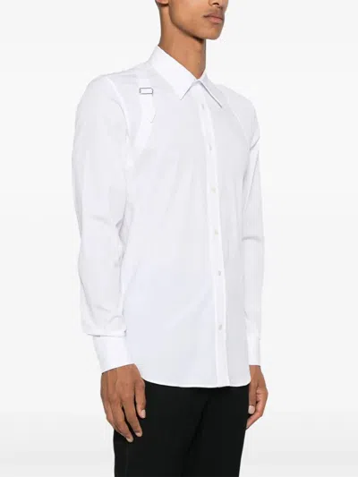 Shop Alexander Mcqueen Shirts In Optical White