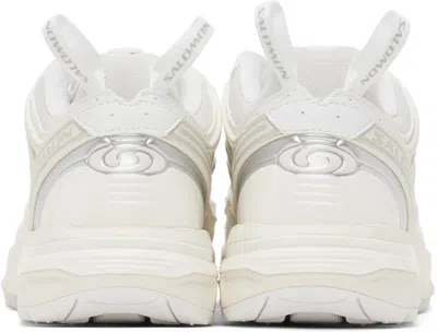 Salomon Breathable Mesh Sneakers With Durable Rubber Sole In White / Vanilla Ice