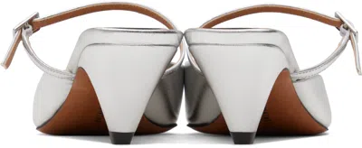 Stella Mccartney Spur Metallic Pump In Silver