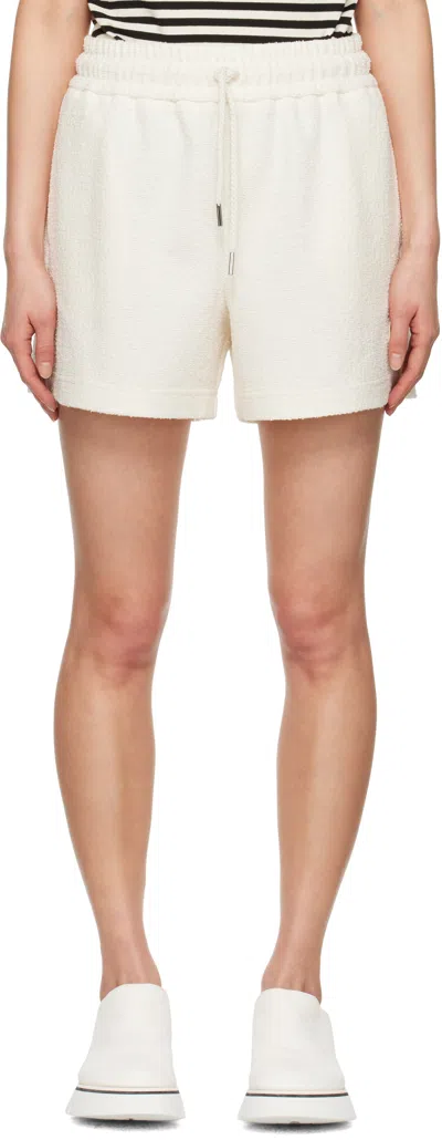 Moncler Logo-patch Drawstring Shorts In White