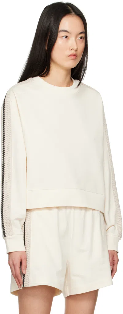 Moncler Women Logo Motif Sweatshirt In Neutral